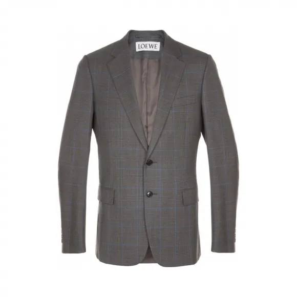 罗意威/Loewe 威尔士亲王格西装外套 黑灰色 H2267170CA