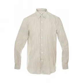 罗意威/Loewe 丝质古典衬衫 Khaki Green/white H2269220CG