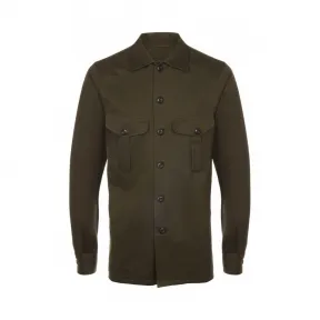 罗意威/Loewe 贴袋军装大衣 卡其绿 H2269470CG