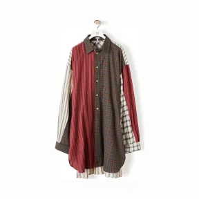 罗意威/Loewe Oversize Patchwork ShirtMulticolor H2299300GA