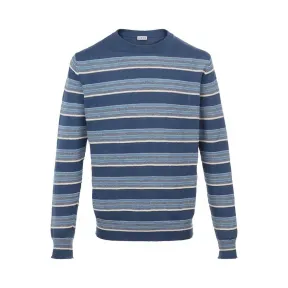 罗意威/Loewe Striped Sweaterblue melange H3179010CO