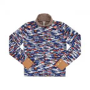 罗意威/Loewe 迷彩高领毛衣 多色拼接 H3259500SM