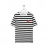 罗意威/Loewe Stripe T-Shirt Loewe Dodo Embroidered白色/黑色 H6109650CR