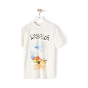 罗意威/Loewe Eln Watercolor Print T-Shirt白色 H6299984PC
