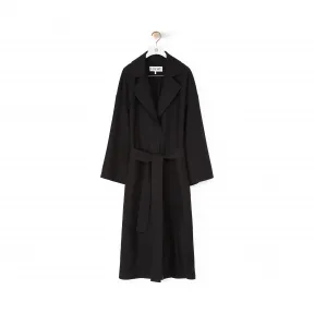 罗意威/Loewe Oversize Belted Coat黑色 S2101380PA