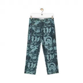 罗意威/Loewe Laser Print Fisherman Animals单宁蓝 S2102300IB