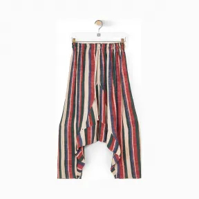 罗意威/Loewe Stripe Cropped TrousersPink/Strawberry/Blue S2102381AK