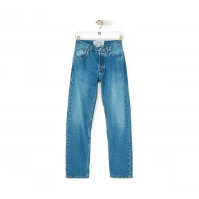 罗意威/Loewe 5 Pocket Jeans Flower Embroidery水洗牛仔蓝 S2102420IB