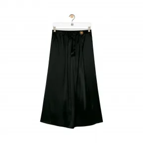 罗意威/Loewe Satin Wrap Skirt黑色 S2105140PO
