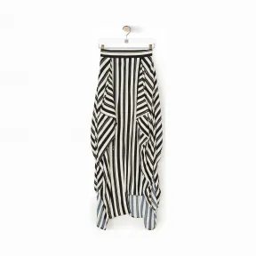 罗意威/Loewe Stripe Panel SkirtEcru/Black S2105260RO