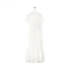 罗意威/Loewe Ruffle Gathered Dress白色 S2106300RO