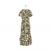 罗意威/Loewe Daisy Ruffle Gathered DressBlack/Yellow S2106301RO