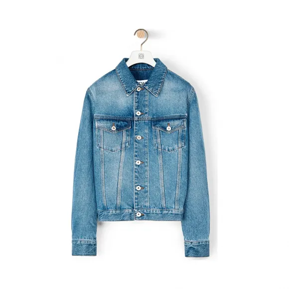 罗意威/Loewe Denim Jacket水洗牛仔蓝 S2108141IB