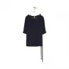 罗意威/Loewe Tie T-Shirt TopNavy Blue/Black S2109882TI