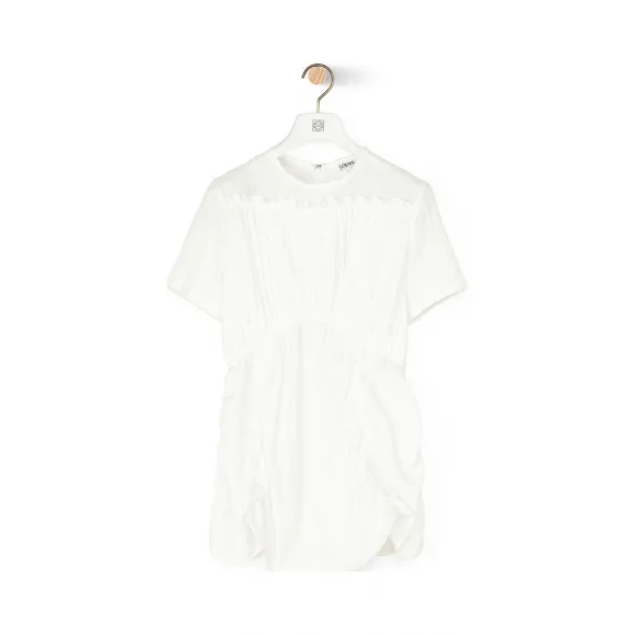 罗意威/Loewe Gathered Top白色 S2109960RO