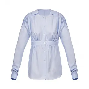 罗意威/Loewe Shirt Smock Detail粉蓝色 S2179220FA