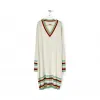 罗意威/Loewe Stripe V Neck Sweater Dress淡褐色/多色 S3109220SM