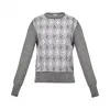 罗意威/Loewe Sweater Jacquard Studsgrey/white S3179120VO