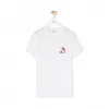 罗意威/Loewe T-Shirt Loewe Animals Embroidered白色 S6109840CR
