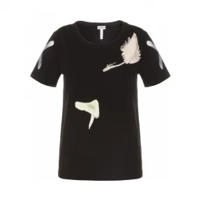 罗意威/Loewe 印花针织t恤 黑色 S6269460CR