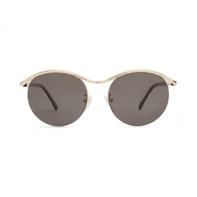 罗意威/Loewe Gaia Sunglasses 黑色/金色 SLW474P
