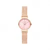 罗拉玫瑰/Lolarose G major系列玫金色米兰尼斯钢带粉水晶腕表 LR4118