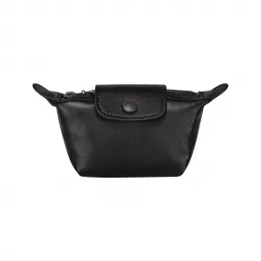 珑骧/Longchamp 硬币和卡片夹 Le Pliage Cuir 黑色 (30016757001)