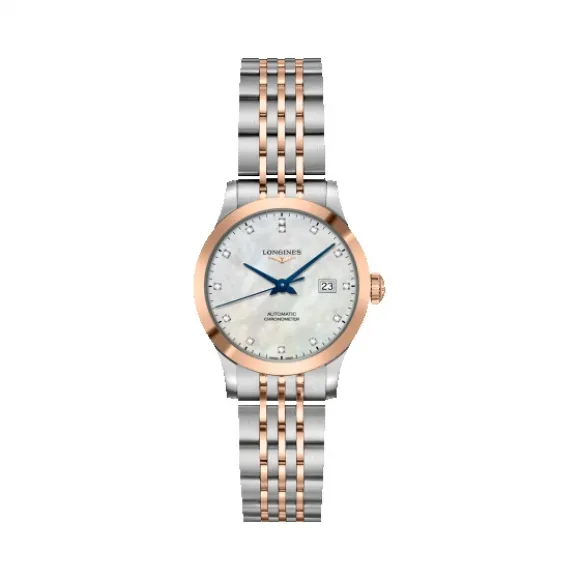 浪琴/Longines 开创者系列 自动机械 18K金 精钢 女表 L2.321.5.87.7