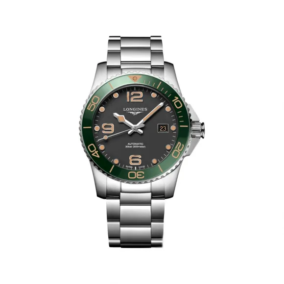 浪琴/Longines 康卡斯系列 41.00 MM 不锈钢和陶瓷表圈 自动机械机芯 男表 L3.781.4.05.6