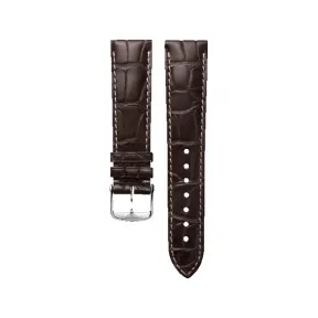 浪琴/Longines 哑光棕色 21.00 MM 鳄鱼皮 表带 L682110301