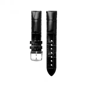 浪琴/Longines 亮黑色 19.00 MM 鳄鱼皮 表带 L682115764