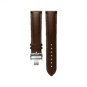 浪琴/Longines 哑光棕色 21.00 MM 小牛皮 表带 L682124854