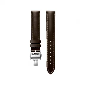 浪琴/Longines 哑光棕色 15.00 MM 小牛皮 表带 L682150167