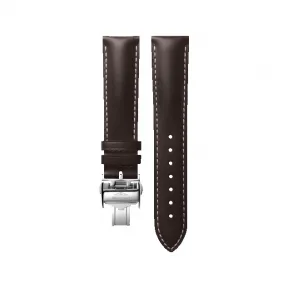 浪琴/Longines 哑光棕色 20.00 MM 小牛皮 表带 L682159983