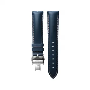 浪琴/Longines 半哑光蓝色 20.00 MM 小牛皮 表带 L682159985