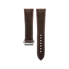浪琴/Longines 哑光棕色 22.00 MM 小牛皮 表带 L682165922