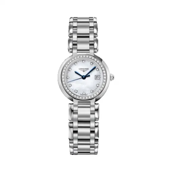 浪琴/Longines 心月系列 石英 精钢 镶钻 女表 L8.110.0.87.6