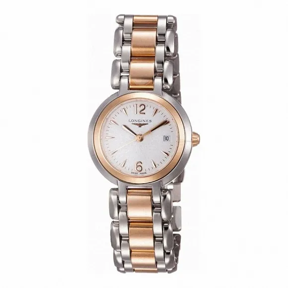 浪琴/Longines 心月系列 石英 18K金 精钢 女表 L8.110.5.16.6