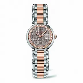 浪琴/Longines 心月系列 石英 18K金 精钢 女表 L8.110.5.99.7