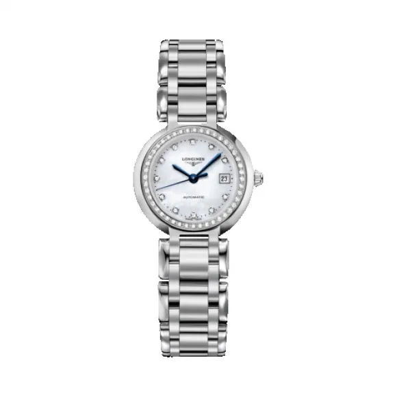 浪琴/Longines 心月系列 自动机械 精钢 镶钻 女表 L8.111.0.87.6