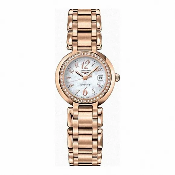 浪琴/Longines 心月系列 自动机械 精钢镶钻 女表 L8.111.9.83.6