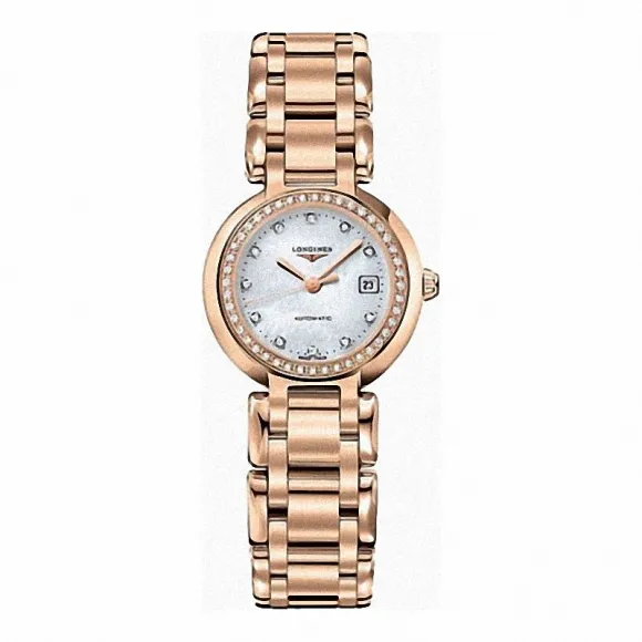 浪琴/Longines 心月系列 自动机械 精钢镶钻 女表 L8.111.9.87.6