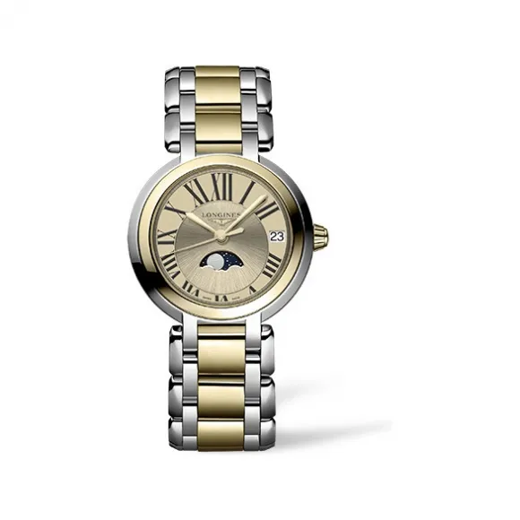 浪琴/Longines 心月系列 30.50 MM 钢/黄色 PVD ​​2N 石英机芯 女表 L8.115.5.31.7