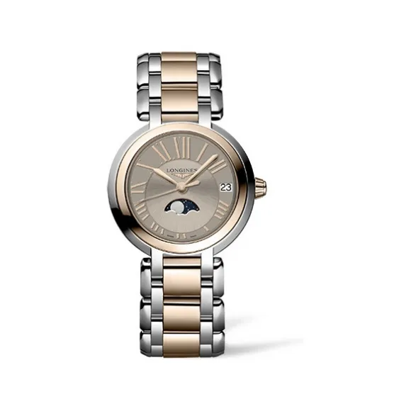 浪琴/Longines 心月系列 30.50 MM 钢/5N 玫瑰金 石英机芯 女表 L8.115.5.61.7