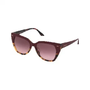 浪琴/Longines 复古系列 蝴蝶形 Zeiss渐变 酒红色 太阳眼镜 LG0016H5571T