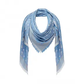 MCM 真丝羊毛经典提花方巾 MEF7S2I51LE001