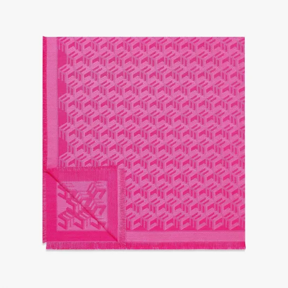 MCM 立方体花押字缇花披巾 MEFCAMM06QR001