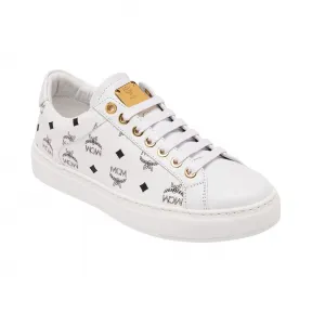 MCM Visetos女士经典低帮休闲鞋 MES9SMM03WT037