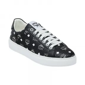 MCM Women's Low Top Sneakers in 白色 Logo Visetos MES9SWA06BK038