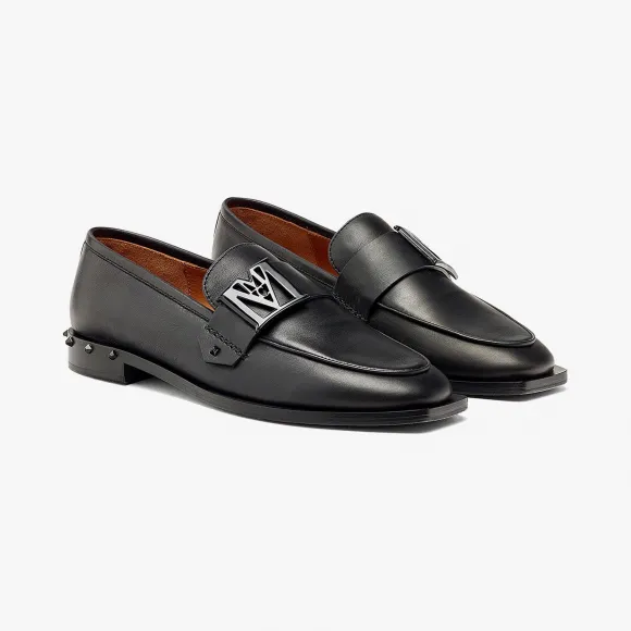 MCM 女士Mena小牛皮乐福鞋 MESBALM01BK039